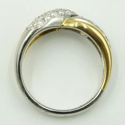 Pt900/K18ダイヤモンドリング　D0.45ct　リングサイズ12号　重量6.92ｇ(石の重量含む)（中古）