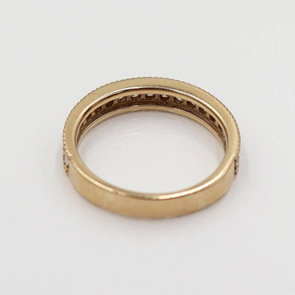 K18PGダイヤリング　D0.33ct　サイズ5.5号　重量2.43ｇ(石の重量含む)　(中古)