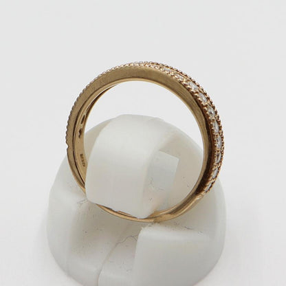 K18PGダイヤリング　D0.33ct　サイズ5.5号　重量2.43ｇ(石の重量含む)　(中古)