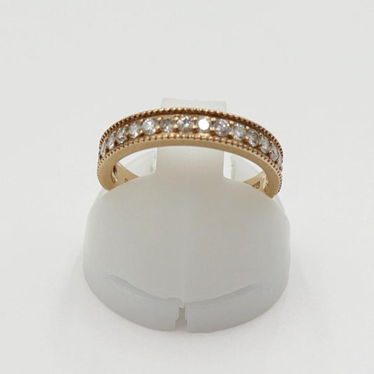 K18PGダイヤリング　D0.33ct　サイズ5.5号　重量2.43ｇ(石の重量含む)　(中古)