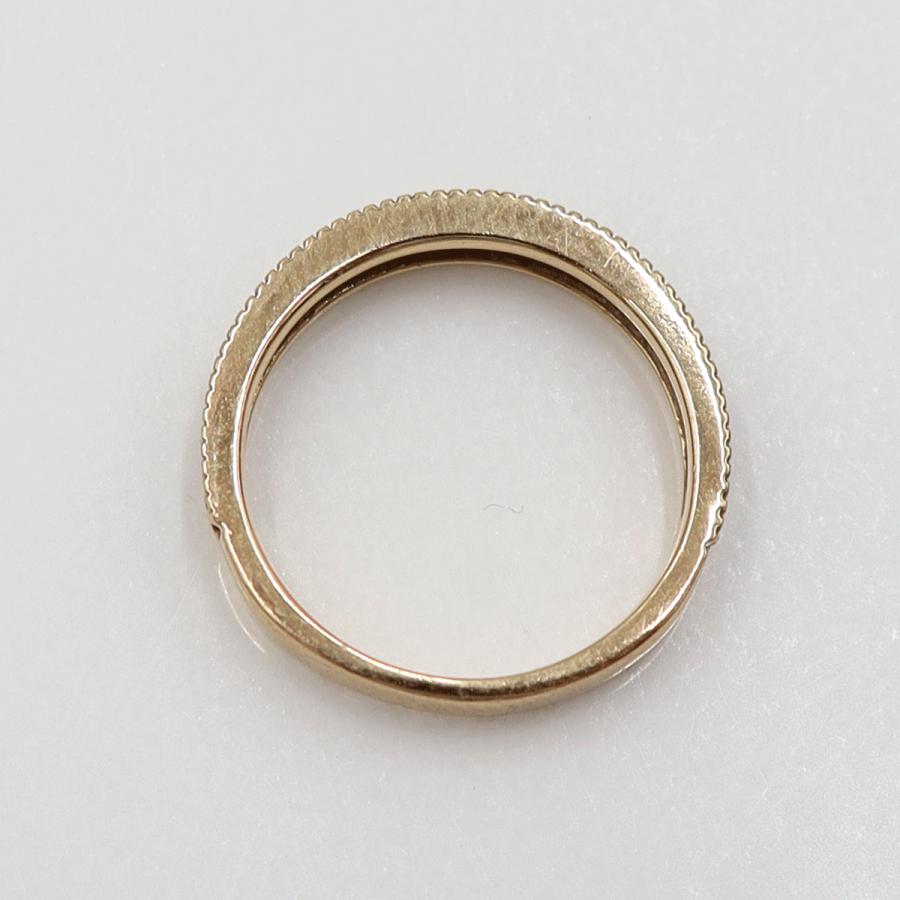 K18PGダイヤリング　D0.33ct　サイズ5.5号　重量2.43ｇ(石の重量含む)　(中古)