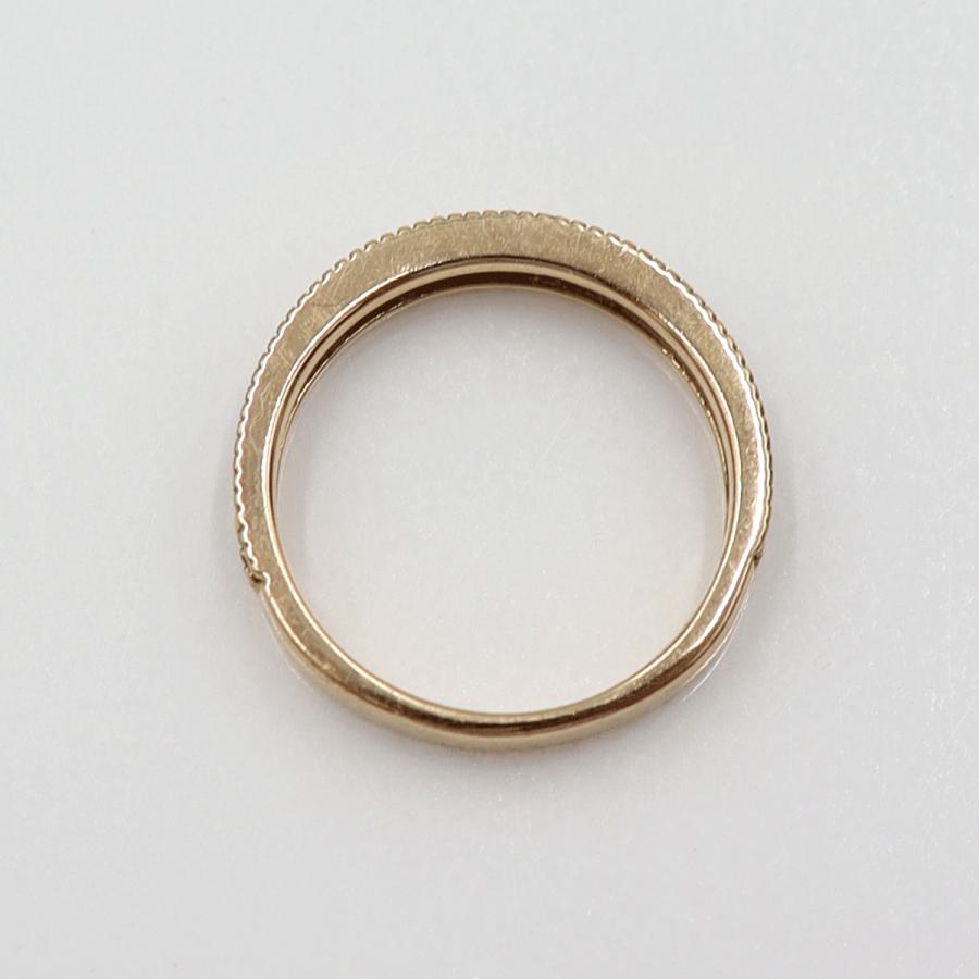 K18PGダイヤリング　D0.33ct　サイズ5.5号　重量2.43ｇ(石の重量含む)　(中古)