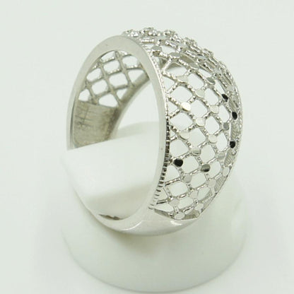 K14WGファッションリング　リングサイズ12号　重量3.53ｇ　レディース（中古）