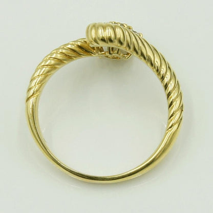 K18ダイヤモンドリング　星の砂　D0.26ct　リングサイズ14号　重量5.15ｇ(石の重量含む)（中古）