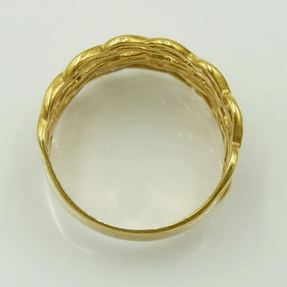 K18ファッションリング　リングサイズ11号　重量3.58ｇ　レディース（中古）