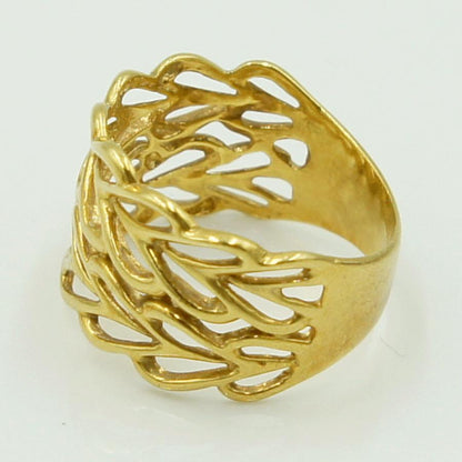 K18ファッションリング　リングサイズ11号　重量3.58ｇ　レディース（中古）