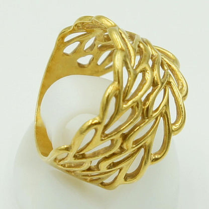 K18ファッションリング　リングサイズ11号　重量3.58ｇ　レディース（中古）