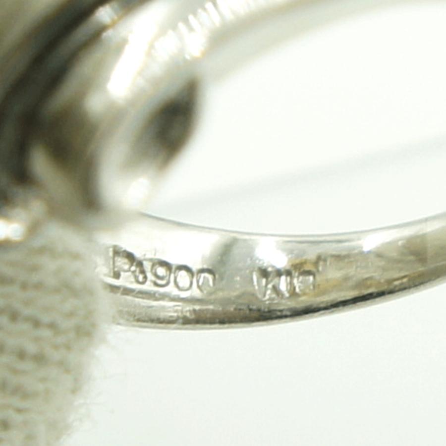 Pt900/K18ダイヤモンドリング　D0.08ct　リングサイズ10号　重量5.55ｇ(石の重量含む)（中古）