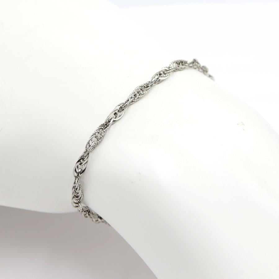 Pt850デザインブレスレット　長さ18.0cm　重量4.13ｇ（中古）