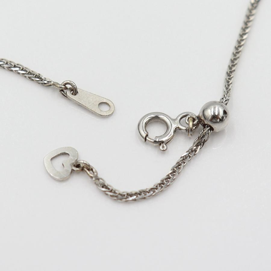 K18WGダイヤペンダントネックレス　D0.60ct　ネック長さ約44cm　重量5.56ｇ(石の重量含む)(中古)