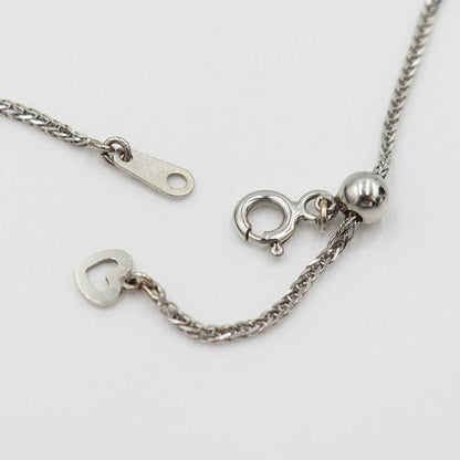 K18WGダイヤペンダントネックレス　D0.60ct　ネック長さ約44cm　重量5.56ｇ(石の重量含む)(中古)