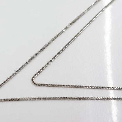 K18WGダイヤペンダントネックレス　D0.60ct　ネック長さ約44cm　重量5.56ｇ(石の重量含む)(中古)