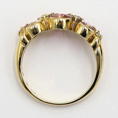 K18ピンクトルマリンリング　リングサイズ11号　重量3.90ｇ(石の重量含む)　レディース（中古）