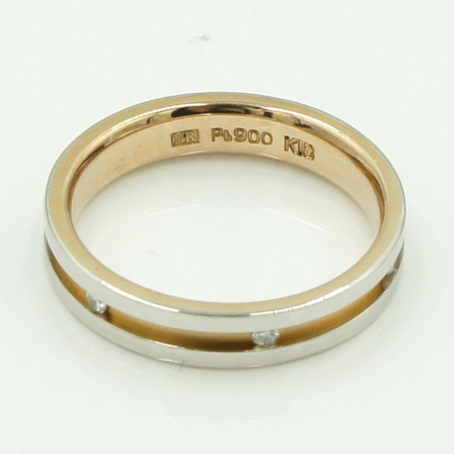 ニナリッチ(NINA RICCI)　Pt900/K18ダイヤモンドリング　リングサイズ10号　重量4.08ｇ(石の重量含む)　レディース（中古）