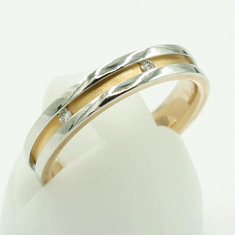 ニナリッチ(NINA RICCI)　Pt900/K18ダイヤモンドリング　リングサイズ10号　重量4.08ｇ(石の重量含む)　レディース（中古）