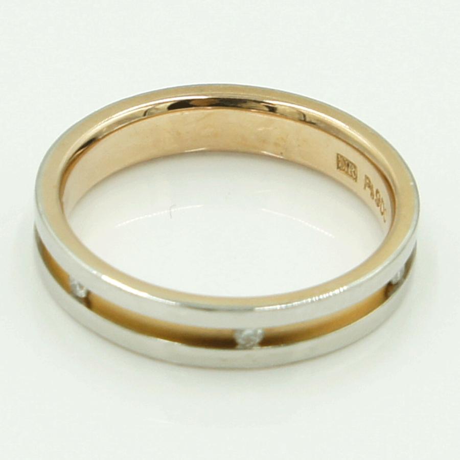 ニナリッチ(NINA RICCI)　Pt900/K18ダイヤモンドリング　リングサイズ10号　重量4.08ｇ(石の重量含む)　レディース（中古）