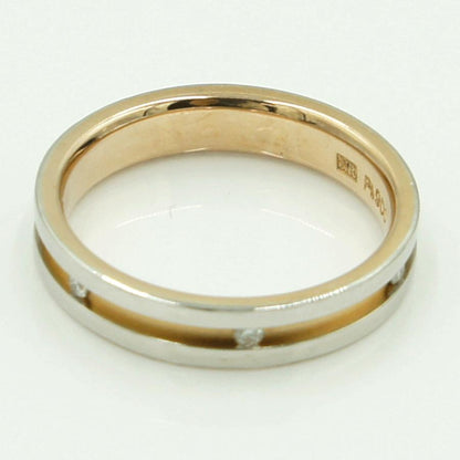 ニナリッチ(NINA RICCI)　Pt900/K18ダイヤモンドリング　リングサイズ10号　重量4.08ｇ(石の重量含む)　レディース（中古）