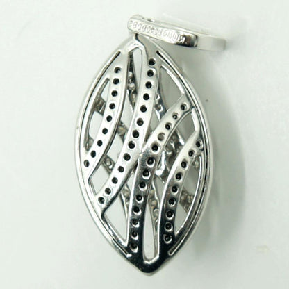 K18WGブラックダイヤモンドペンダントトップ　BD0.82ct　D0.40ct　重量4.06ｇ(石の重量含む)（中古）