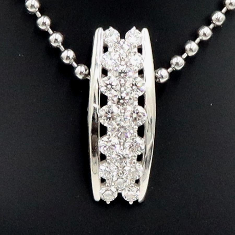 Pt900ダイヤモンドペンダントトップ　D1.00ct　重量2.54ｇ(石の重量含む)（中古）