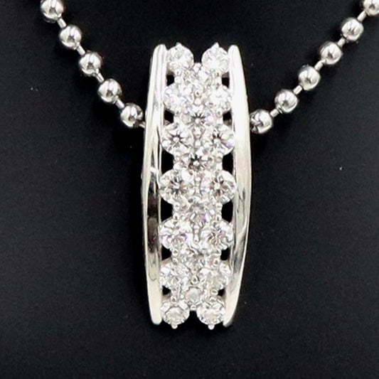 Pt900ダイヤモンドペンダントトップ　D1.00ct　重量2.54ｇ(石の重量含む)（中古）