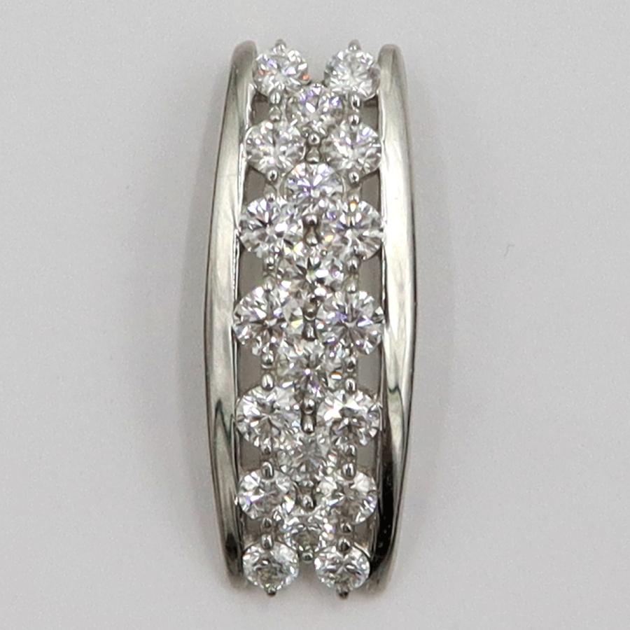 Pt900ダイヤモンドペンダントトップ　D1.00ct　重量2.54ｇ(石の重量含む)（中古）