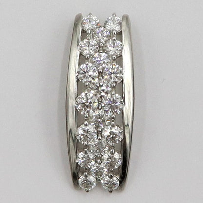 Pt900ダイヤモンドペンダントトップ　D1.00ct　重量2.54ｇ(石の重量含む)（中古）