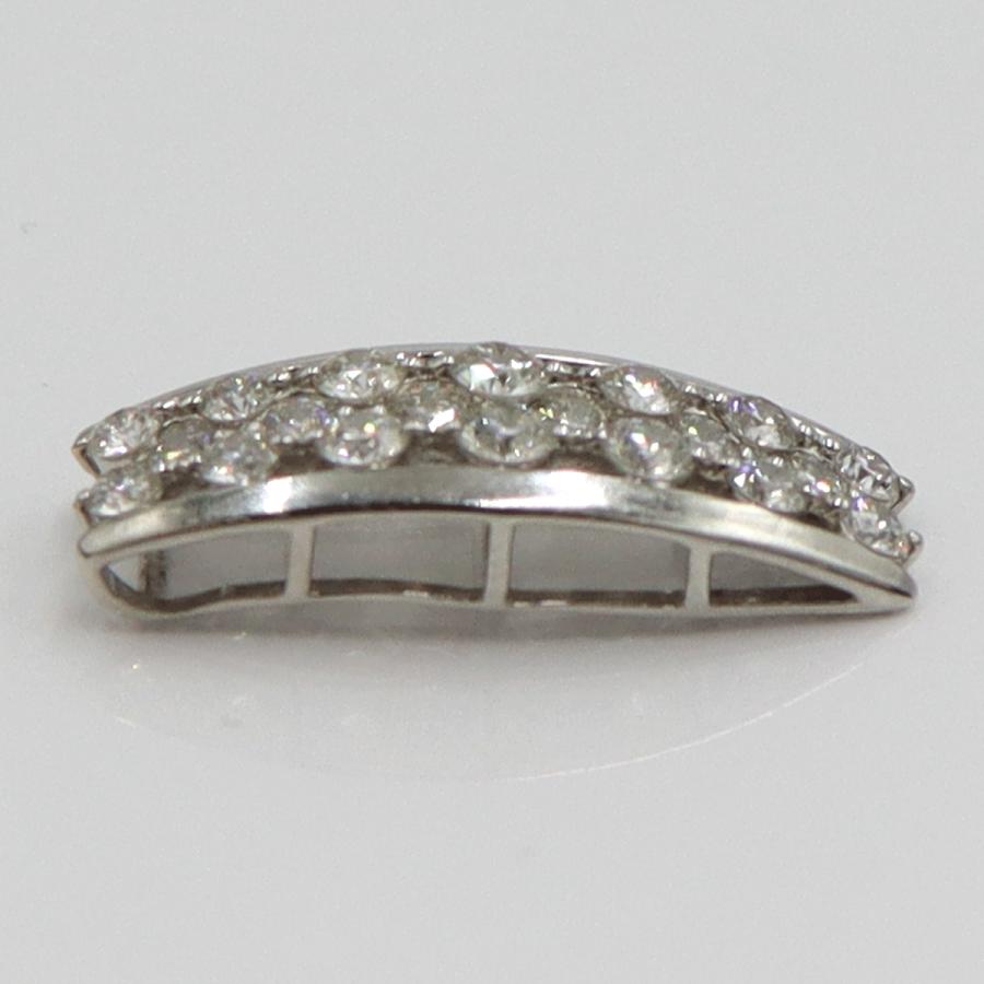 Pt900ダイヤモンドペンダントトップ　D1.00ct　重量2.54ｇ(石の重量含む)（中古）