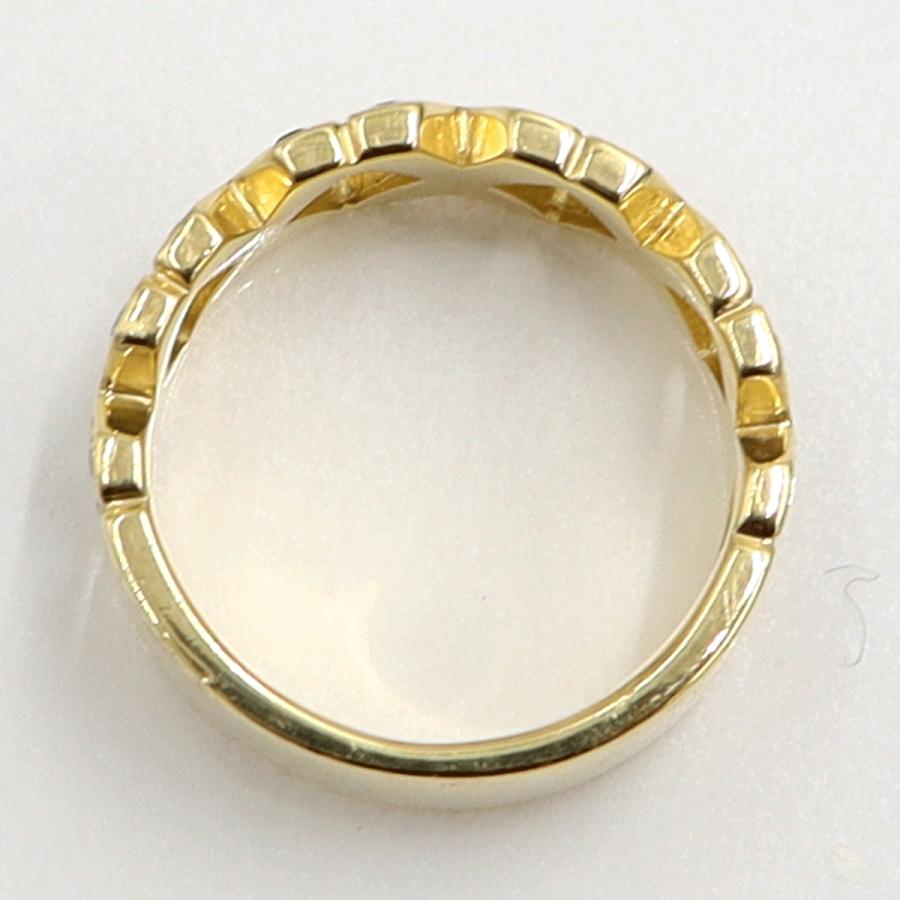 K18サファイアダイヤモンドリング　S0.41ct　D0.26ct　リングサイズ9号　重量7.21ｇ(石の重量含む)　レディース（中古）