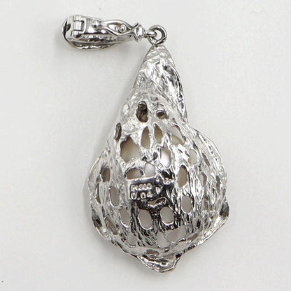 Pt900パールダイヤモンドペンダント　D0.04ct　パールサイズ9.5mm　重量7.95ｇ(石の重量含む) （中古）