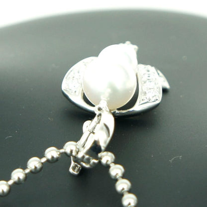 ミキモト(MIKIMOTO)K18パールダイヤモンドペンダントトップ　重量3.91ｇ(石の重量含む)　レディース（中古）