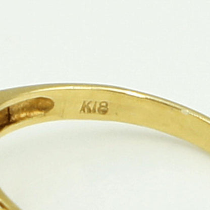 K18サファイアダイヤモンドリング　D0.16ct　リングサイズ13号　重量2.92ｇ(石の重量含む)　レディース（中古）