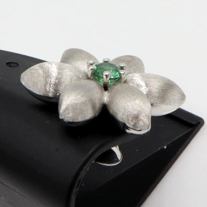 ラペルラ(LA PERLA) 750グリーンガーネットハーフピアス　重量3.64ｇ(石の重量含む)　レディース(中古)