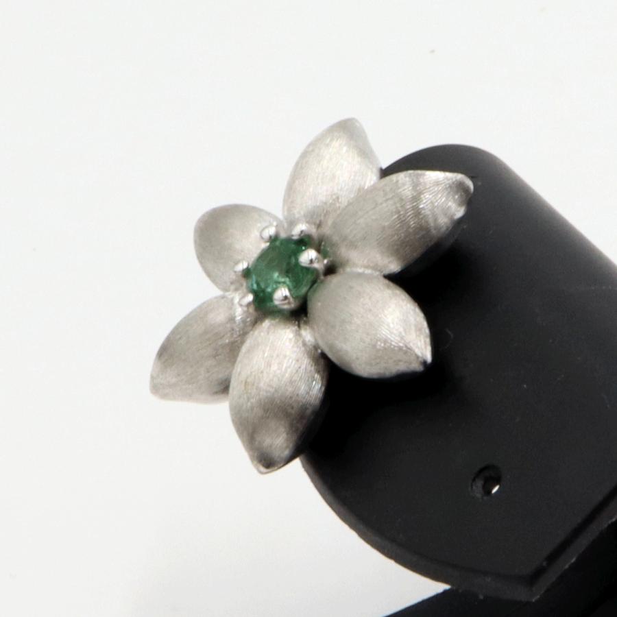 ラペルラ(LA PERLA) 750グリーンガーネットハーフピアス　重量3.64ｇ(石の重量含む)　レディース(中古)