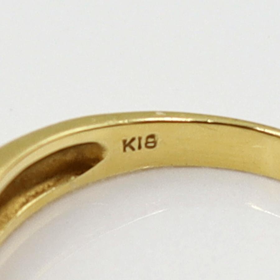 K18サファイアダイヤリング　S0.48ct D0.12ct　リングサイズ12号　 重量2.80ｇ(石の重量含む)　レディース(中古)