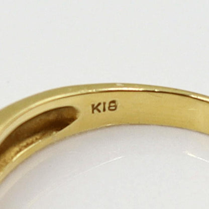 K18サファイアダイヤリング　S0.48ct D0.12ct　リングサイズ12号　 重量2.80ｇ(石の重量含む)　レディース(中古)