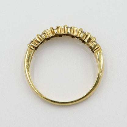 K18サファイアダイヤリング　S0.48ct D0.12ct　リングサイズ12号　 重量2.80ｇ(石の重量含む)　レディース(中古)