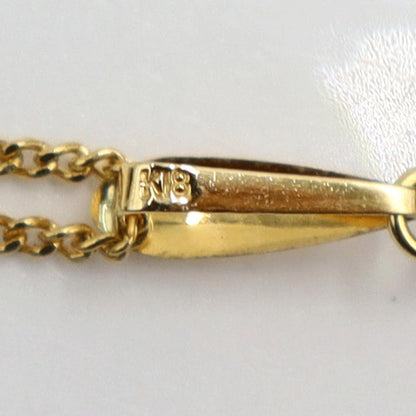 K18ターコイズペンダントネックレス　ネックレス長さ40cm　重量2.69ｇ(石の重量含む) 　レディース(中古)