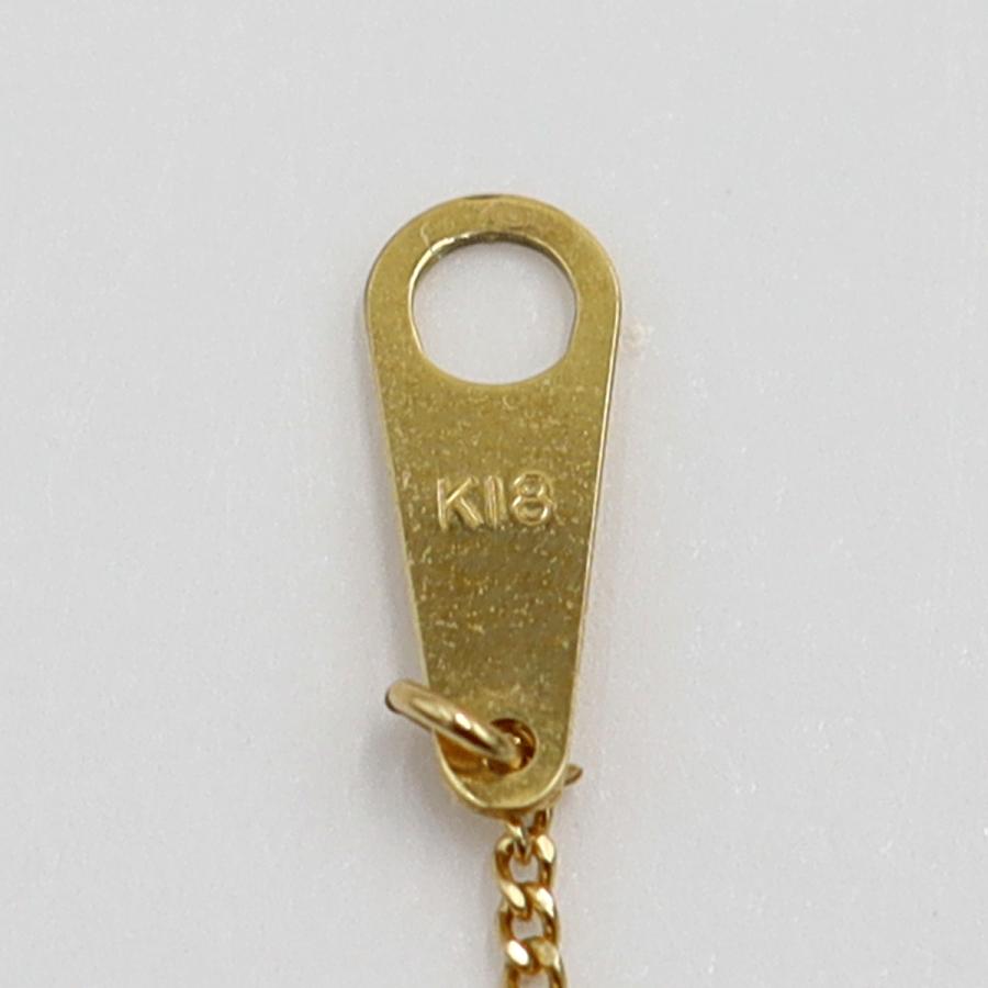 K18ターコイズペンダントネックレス　ネックレス長さ40cm　重量2.69ｇ(石の重量含む) 　レディース(中古)