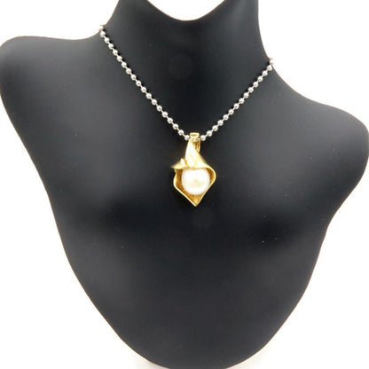 K18パールダイヤモンドペンダントトップ　P9mm　D0.02ct　重量4.50ｇ(石の重量含む)（中古）