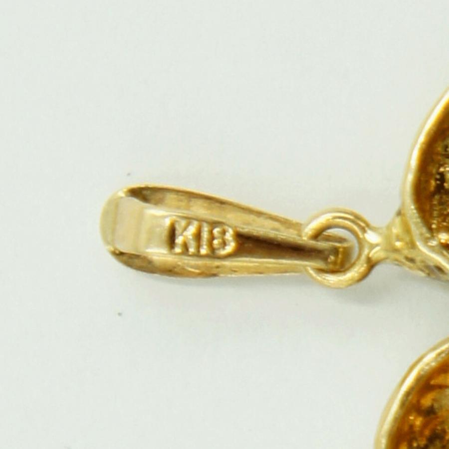 K18ルビーペンダントトップ　「リス」　重量3.03ｇ(石の重量込み）（中古）