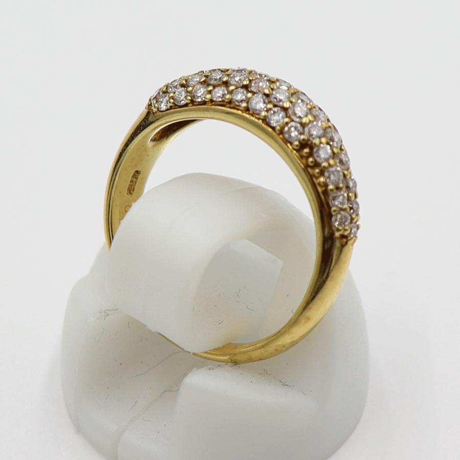 K18ダイヤモンドピンキーリング　D0.60ct　リングサイズ5号　重量3.02ｇ(石の重量含む)(中古)