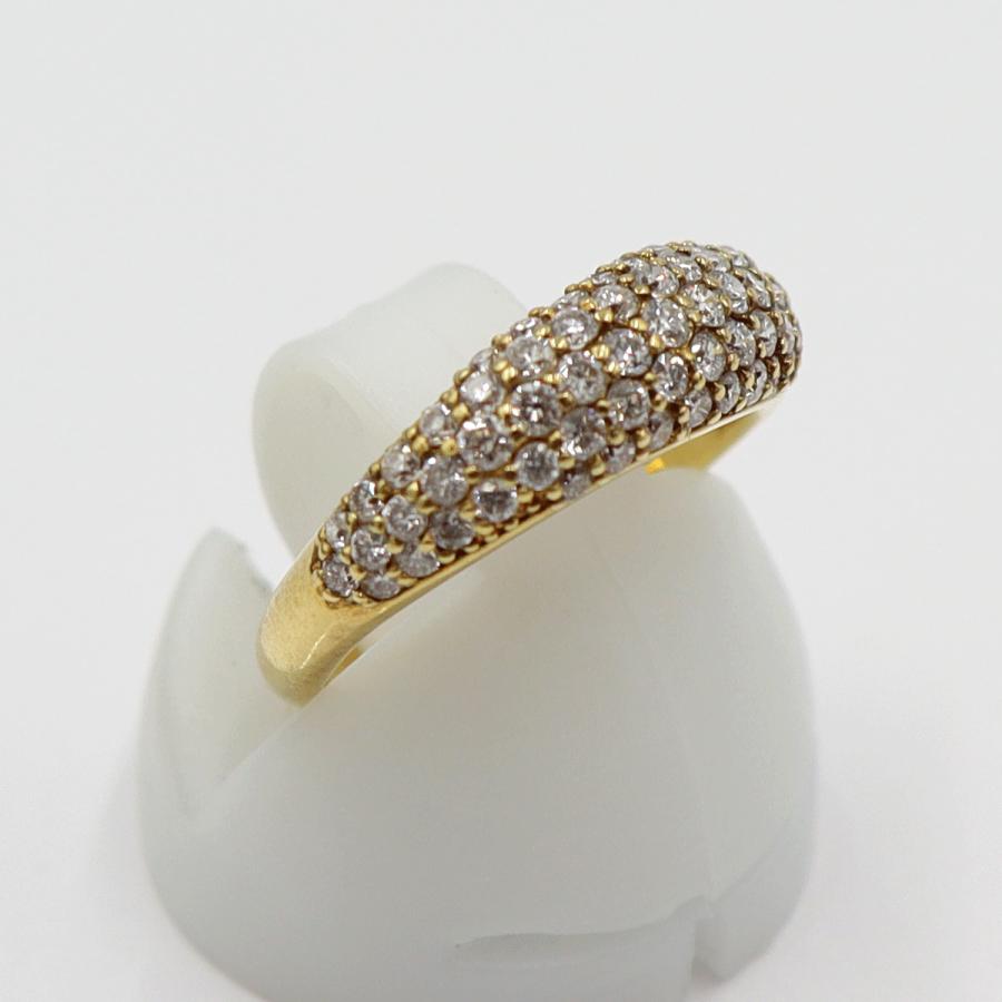 K18ダイヤモンドピンキーリング　D0.60ct　リングサイズ5号　重量3.02ｇ(石の重量含む)(中古)