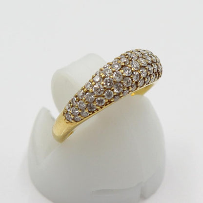 K18ダイヤモンドピンキーリング　D0.60ct　リングサイズ5号　重量3.02ｇ(石の重量含む)(中古)