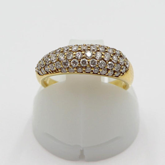 K18ダイヤモンドピンキーリング　D0.60ct　リングサイズ5号　重量3.02ｇ(石の重量含む)(中古)