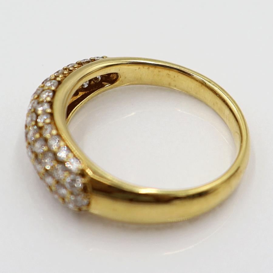 K18ダイヤモンドピンキーリング　D0.60ct　リングサイズ5号　重量3.02ｇ(石の重量含む)(中古)