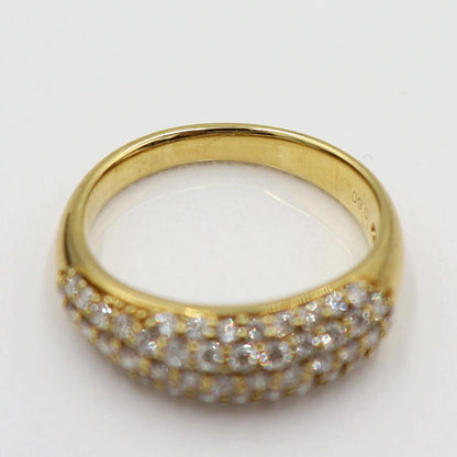 K18ダイヤモンドピンキーリング　D0.60ct　リングサイズ5号　重量3.02ｇ(石の重量含む)(中古)