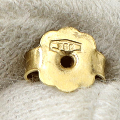 750デザイン ピアス　重量6.08ｇ(両耳・総重量)　（中古）