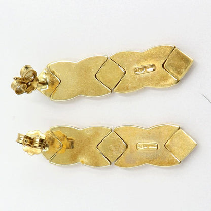 750デザイン ピアス　重量6.08ｇ(両耳・総重量)　（中古）