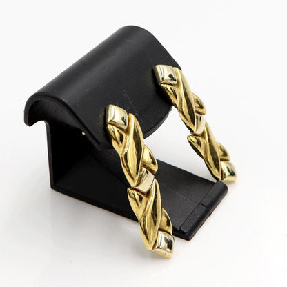 750デザイン ピアス　重量6.08ｇ(両耳・総重量)　（中古）