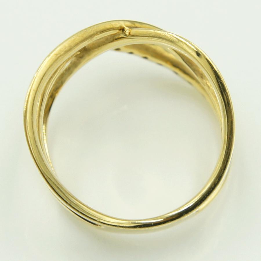 K18ダイヤモンドリング　D0.25ct　リングサイズ12号　重量4.92ｇ(石の重量含む)（中古）